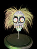 Bob Shrunken Head with Hair in Bell Jar