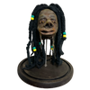 Dre Shrunken Head with Hair in Bell Jar