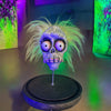 Bob Shrunken Head with Hair in Bell Jar