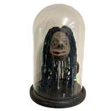 Dre Shrunken Head with Hair in Bell Jar