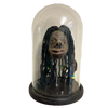 Dre Shrunken Head with Hair in Bell Jar