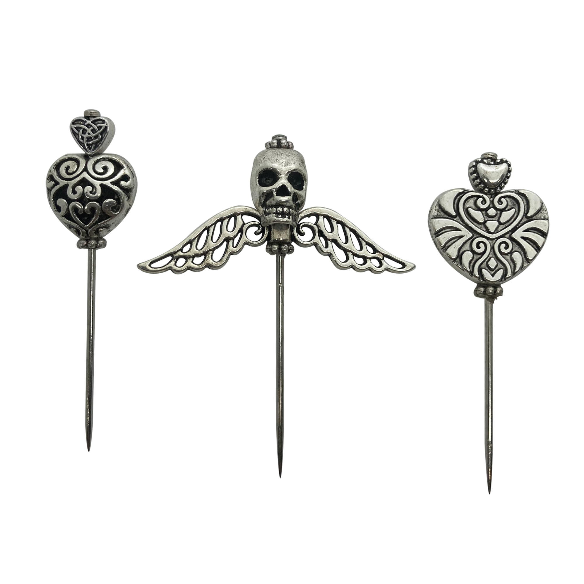 Deluxe Metal Gothic Voodoo Pins