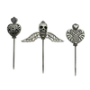 Deluxe Metal Gothic Voodoo Pins